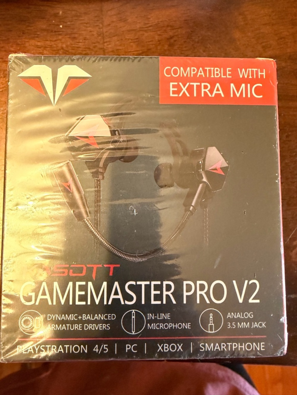 Sabbat Gamemaster Pro V2 Gaming Earbuds - Black with Red Accents